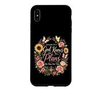 Christian Women Jeremiah 29:11 God Knows The Plans Floral Case for iPhone XS Max