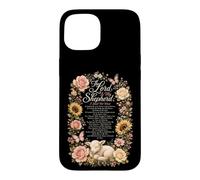 Christian Women Psalm 23 The Lord Is My Shepherd Floral Case for iPhone 15