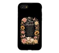 Christian Women Psalm 23 The Lord Is My Shepherd Floral Case for iPhone SE (2020) / 7/8