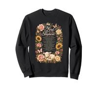 Christian Women Psalm 23 The Lord Is My Shepherd Floral Sweatshirt