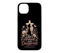 Christian Women She's Armed And Dangerous Faith Gift Case for iPhone 14 Plus