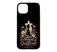 Christian Women She's Armed And Dangerous Faith Gift Case for iPhone 15 Plus