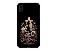 Christian Women She's Armed And Dangerous Faith Gift Case for iPhone XS Max