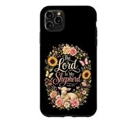 Christian Women The Lord Is My Shepherd Psalm 23:1 Floral Case for iPhone 11 Pro Max