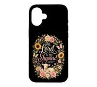 Christian Women The Lord Is My Shepherd Psalm 23:1 Floral Case for iPhone 16