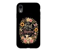 Christian Women The Lord Is My Shepherd Psalm 23:1 Floral Case for iPhone XR
