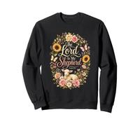 Christian Women The Lord Is My Shepherd Psalm 23:1 Floral Sweatshirt