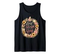 Christian Women The Lord is My Strength and My Song Tank Top