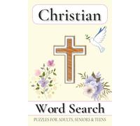 Christian Word Search Puzzle Book: Word Searches with Easy to Read Print about Jesus, Bible, Hymns and More | 6x9 inches, 110 pages | 50+ puzzles ... Gift for Vacations, Holidays and Free Times