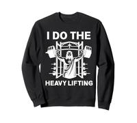 Christian Workout Jesus I Do The Heavy Lifting Inspirational Sweatshirt