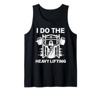 Christian Workout Jesus I Do The Heavy Lifting Inspirational Tank Top