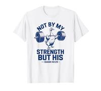 Christian Workout Not by My Strength But His Jesus Gym T-Shirt