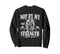 Christian Workout Not My Strength But His Christ Jesus Gym Sweatshirt