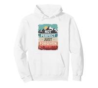 Christian Worship Not Perfect, Just Forgiven Bible Verse Pullover Hoodie