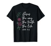 Christian Worship Women Men Kids Jesus The Way Truth Life T-Shirt