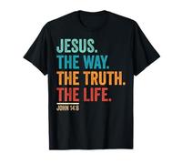 Christian Worship Women Men Kids Jesus The Way Truth Life T-Shirt
