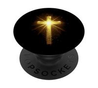 Christian Yellow Cross PopSockets Adhesive PopGrip