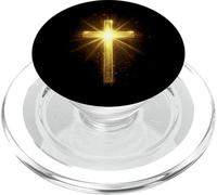 Christian Yellow Cross PopSockets PopGrip for MagSafe