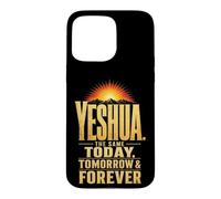 Christian Yeshua the Same Today Tomorrow Forever Mountain Case for iPhone 15 Pro Max