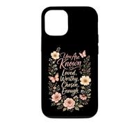 Christian You Are Known Loved Worthy Chosen Enough Case for iPhone 12/12 Pro