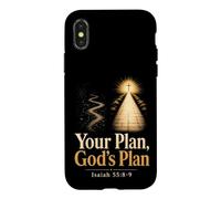 Christian Your Plan God's Plan Isaiah 55:8-9 Gift Case for iPhone X/XS