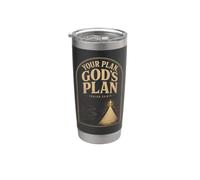 Christian Your Plan God's Plan Isaiah 55:8-9 Gift Stainless Steel Insulated Tumbler