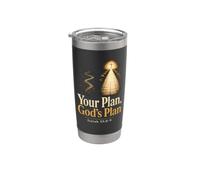 Christian Your Plan God's Plan Isaiah 55:8-9 Gift Stainless Steel Insulated Tumbler