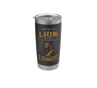 Christian You've Got A Lion Inside Those Lungs Gift Stainless Steel Insulated Tumbler