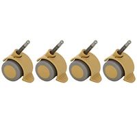 Christiane Wegner 0490 Laminated/Ideal for Parquet Floors 01, Also on Carpet Set of 4 Pieces, All Mobile Bremsbar