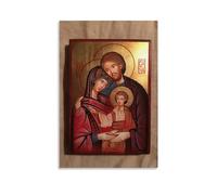 Christianity, Icons, Sacred Family Poster Wall Art Poster Gift For Friend Bed Room Living Room Decor Modern Aesthetic Poster Decorative Painting Canvas Wall Posters And Art Picture Print Modern Fami