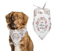 Christianity Verse Prayers Get Well Soon Dog Bandanas Soft Triangle Bib Stylish Triangle Scarf For Summer Cats Pets