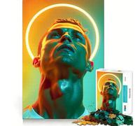 Christiano Ronaldo Glory Jigsaw Puzzle for Teenagers 1000 Pieces Logic Play Sharp Cut Family Enjoyable (38x26cm)
