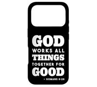 Christians Motivational Romans Bible Verse Typography Art Case for iPhone 17 Pro