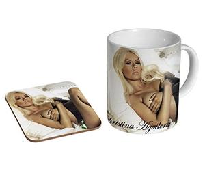 Christina Aguilera Bed Ceramic Coffee MUG + Coaster Gift Set …