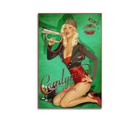 Christina Aguilera Candyman Print Album Cover Signed Limited , Music Album Cover ,Pop Hip Hop Rap Singer Star Music Poster Aesthetic Canvas Wall Art for Girl And Boy Teens Dorm Decor 12x18inch(30x45cm