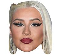 Christina Aguilera (Lipstick) Celebrity Mask, Flat Card Face, Fancy Dress Mask