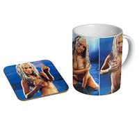 Christina Aguilera Tri Ceramic Coffee MUG + Coaster Gift Set …