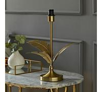 Christina Gold Palm Leaf Table Lamp Base Living Room Bedroom Hallway Lighting