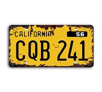 Christine 1958 Plymouth Fury Prop Replica Metal Stamped License Plate, Vintage Distressed Style, 12x6 Inch