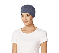 Christine Headwear Bamboo turban yoga, blue, One Size Fits All