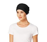 Christine Headwear Lotus-Uni Bamboo TurbanHeadwear Chemo (One Size - Black)