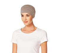 Christine Headwear Women's Soft Bamboo Yoga Turban, Brown, Beige, One Size