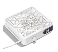 CHRISTINE SHELLY Dust Collector Nail Salon, Dust Extractor Nails Vacuum Fan with Reusable Filter, Powerful Dust Suction Manicure Machine for Nails Drilling Polishing Salon