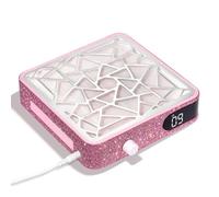 CHRISTINE SHELLY Nail Dust Collector, Nail Dust Extractor Vacuum Fan with Reusable Filter, Powerful Dust Suction Manicure Machine for Nails Drilling Polishing Salon