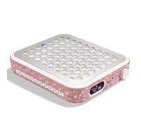 CHRISTINE SHELLY Nail Dust Collector, Rechargeable Dust Vacuum Vent with Reusable Filter Extractor Fan Powerful Suction Wireless Manicure Machine for Professional Nails Drilling Polishing