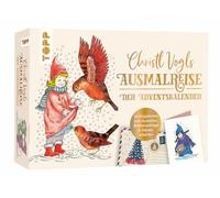 Christl Vogls Ausmalreise - der Adventskalender: Ausmalen & Träumen. Mit 24 Postkarten, 24 Umschlägen und 24 Adressetiketten
