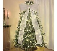 Christma Decorations - Christmas Decor 6 Ft Giant Christmas Bows for Tree Big Red Velvet Bow for Window Wall Mantle Front Door Porch Indoor Home Room Party Valentines Xmas Decoration (White)