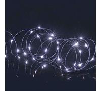 Christmas 100 Micro Brights Battery Timer LED Lights Indoor / Outdoor - White