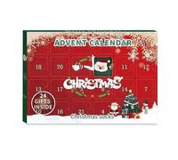 Christmas 12 Pairs Socks Advent Calendar - 12 Days Of Warmsocks for Women Men, Xmas Holiday Countdowncalendar Gifts With Cute Pattern Christmas Socks for Xmas Stocking Gifts Idea 2025 New (Patern H)