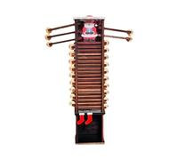 Christmas 2024 - Down The Chimney, Funny Christmas Countdown Calendar, Novelty Handmade Desk Centerpieces Craft for Table Ornament